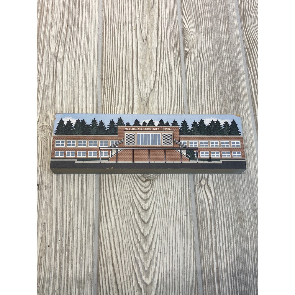 Cats Meow Village Meyersdale Community Hospital PA Wood Block 2011 MW004893